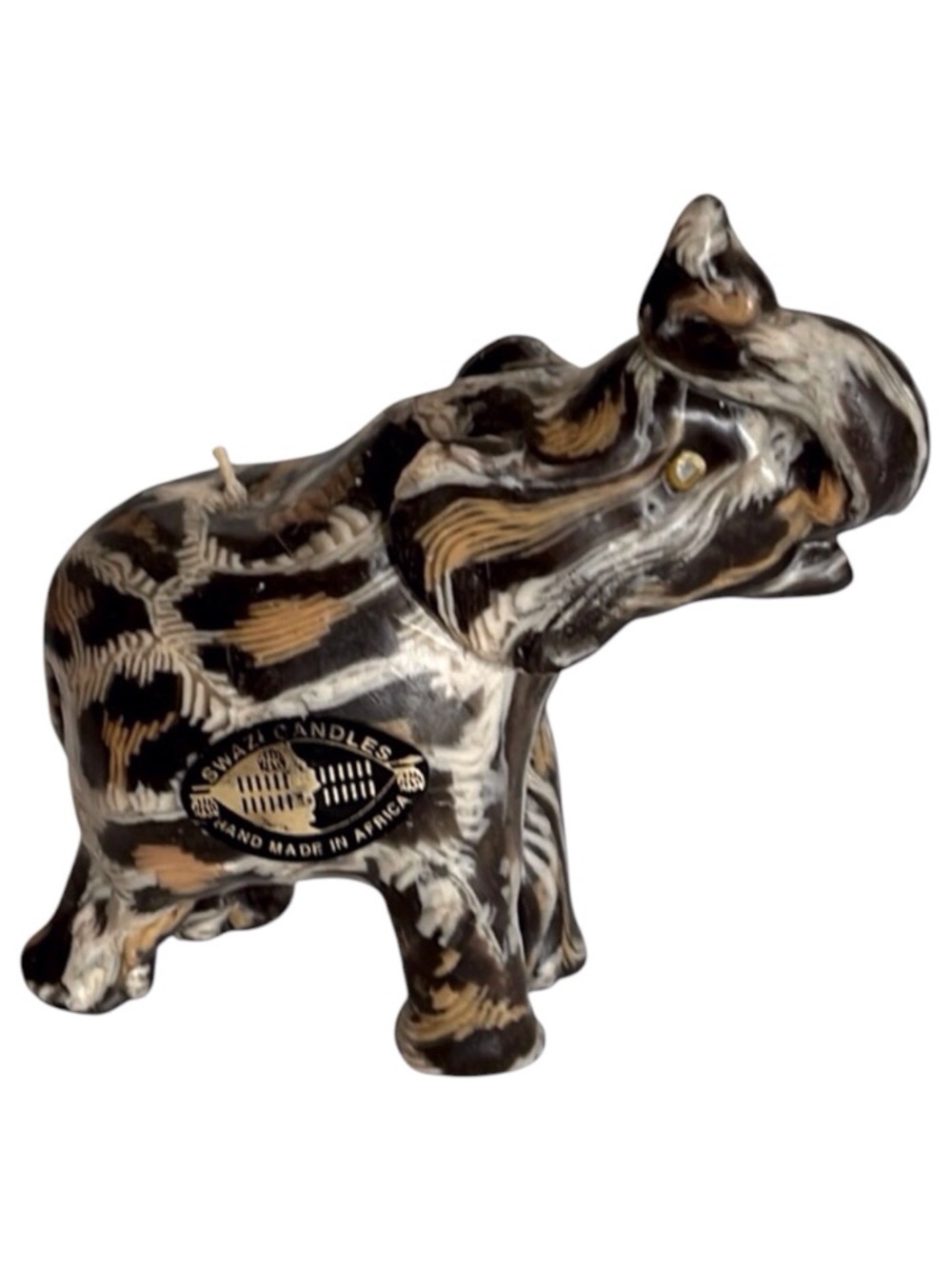 Elephant Candle from Swazi Candles. Made in Africa. Never lit. 5” tall